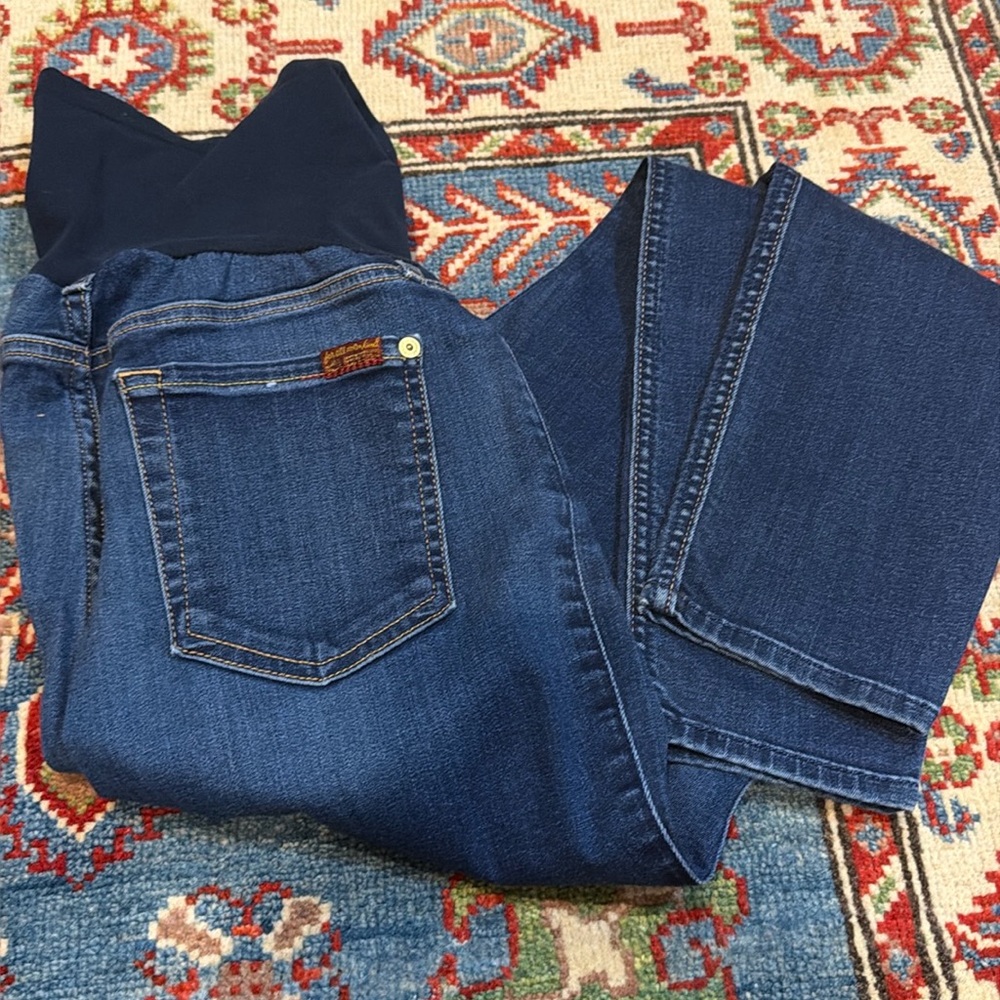 SEVEN FOR ALL MAN KIND MATERNITY JEANS